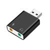 hejhncii USB External Sound Card Adapter USB to 3.5mm Headphone and Microphone Adapter Mic Stereo Sound Card view 1