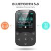 AGPTEK 64GB MP3 Player with Clip, A65 Bluetooth 5.3 Lossless Sound with FM Radio, Voice Recorder for Sport Running, Supports up to 128GB TF Card, Black view 4