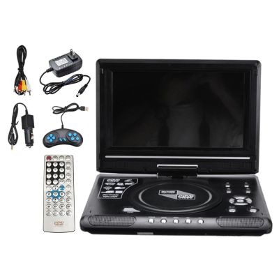 ACAGALA 9.8 Inch 16:9 Widescreen 270 Rotatable LCD Screen Home Car TV DVD Player Portable VCD Compact Disc MP3 Viewer with Game Function