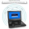 ACAGALA 9.8 Inch 16:9 Widescreen 270 Rotatable LCD Screen Home Car TV DVD Player Portable VCD Compact Disc MP3 Viewer with Game Function view 4