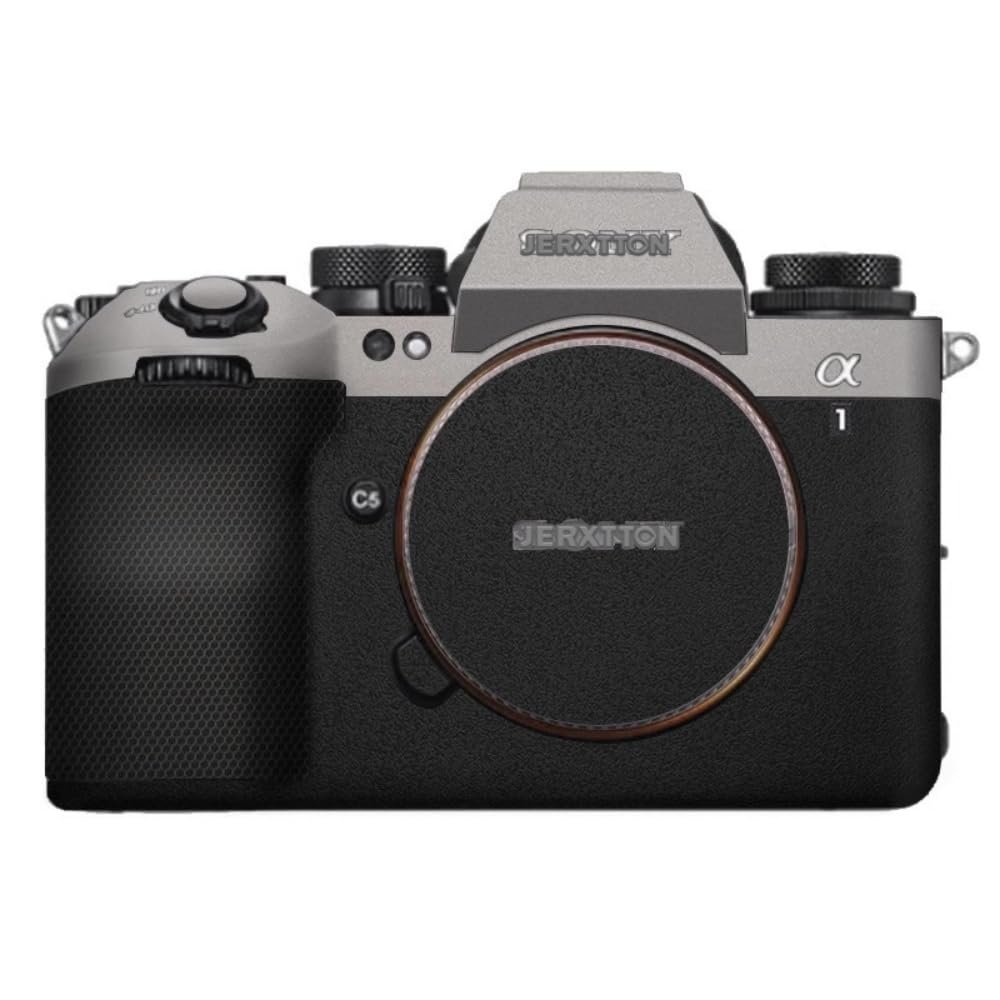 A1 II Anti-Scratch Camera Cover Skin Sticker for Sony A1 Mark II Camera Protector Film Skin Decals Alpha 1 II ILCE-1M2 (Titanium+Frosted Black)