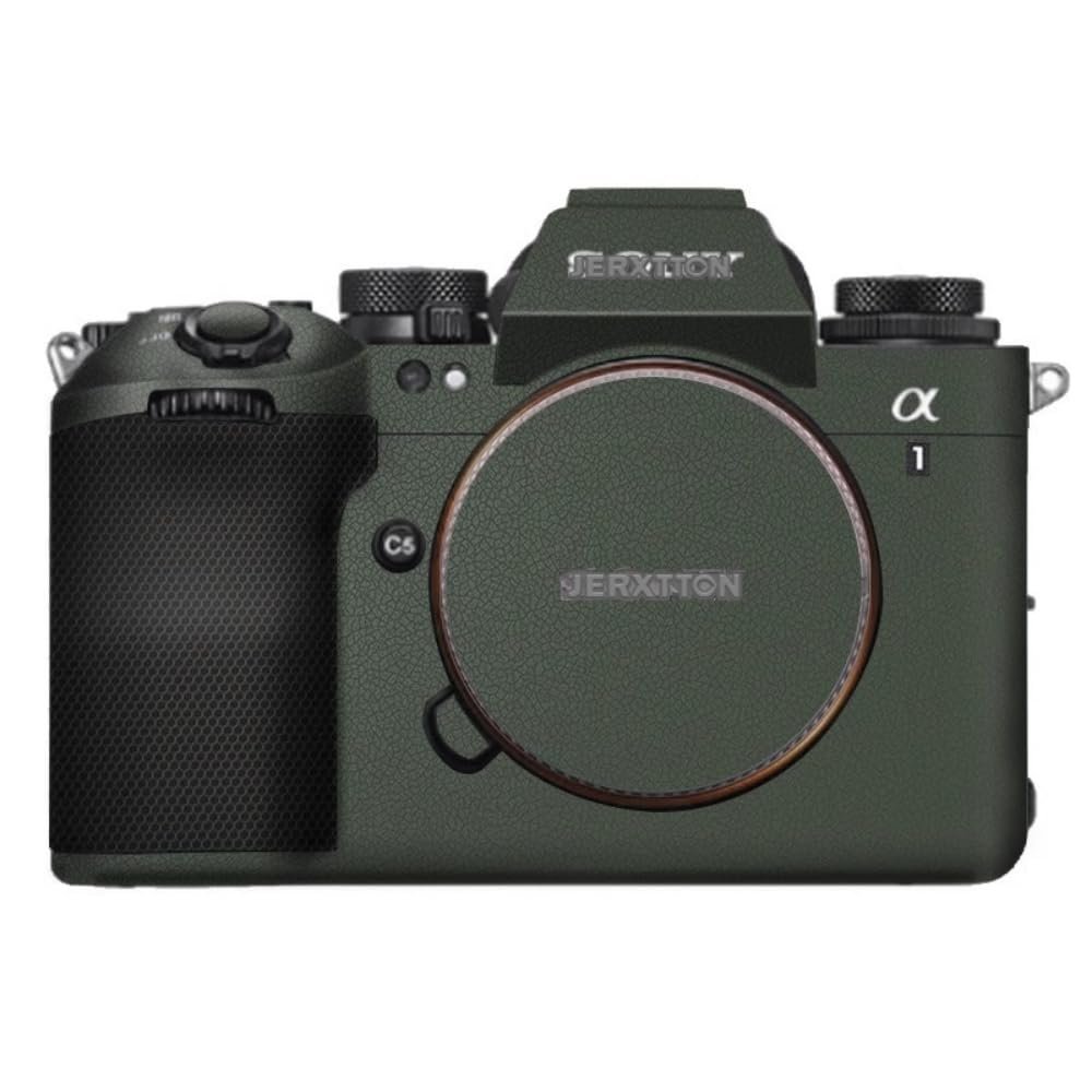 A1 II Anti-Scratch Camera Cover Skin Sticker for Sony A1 Mark II Camera Protector Film Skin Decals Alpha 1 II ILCE-1M2 (Leather Green)