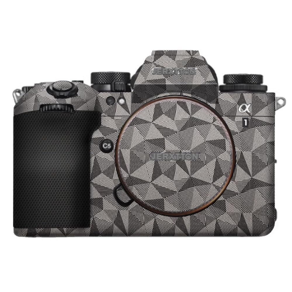 A1 II Anti-Scratch Camera Cover Skin Sticker for Sony A1 Mark II Camera Protector Film Skin Decals Alpha 1 II ILCE-1M2 (Triangle Titanium)