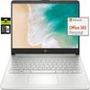 HP Laptop Computer 14" Ultral Light for Students and Business, 4 Cores Intel Celeron, 16GB RAM, 256GB Storage(128GB eMMC+128GB Ghost Manta SD), 1 Year Office 365, Webcam, HDMI, WiFi, USB-C, Win 11 S view 1