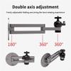 YXIANG56Q Projector Mount Projector Stand Sturdy Aluminum Alloy Wall Mount Bracket for Universal 1/4 Inch Screw Hole 10Kg Loading Capacity Ceiling Mount with Tray view 4