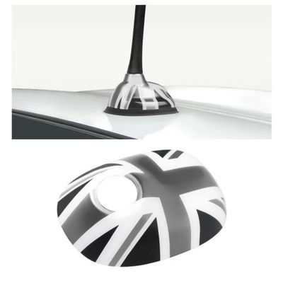 1pcs Car Antenna Decorative Shell ABS Plastic for Mini Cooper R55 R56 R60 R61 Antenna Base Protective Shell Exterior Accessories(R60R61-gray UK)