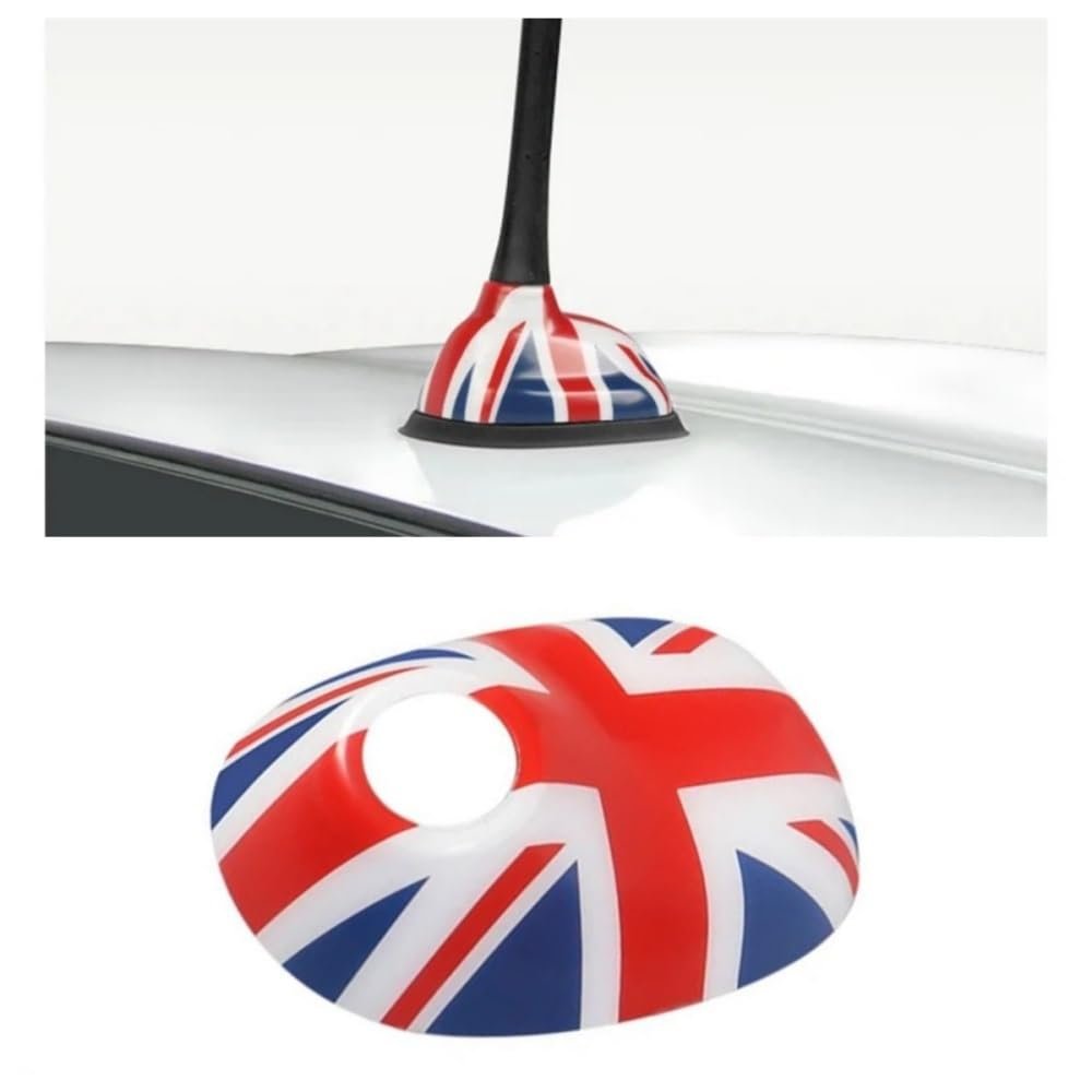 1pcs Car Antenna Decorative Shell ABS Plastic for Mini Cooper R55 R56 R60 R61 Antenna Base Protective Shell Exterior Accessories(R60R61-union Jack)