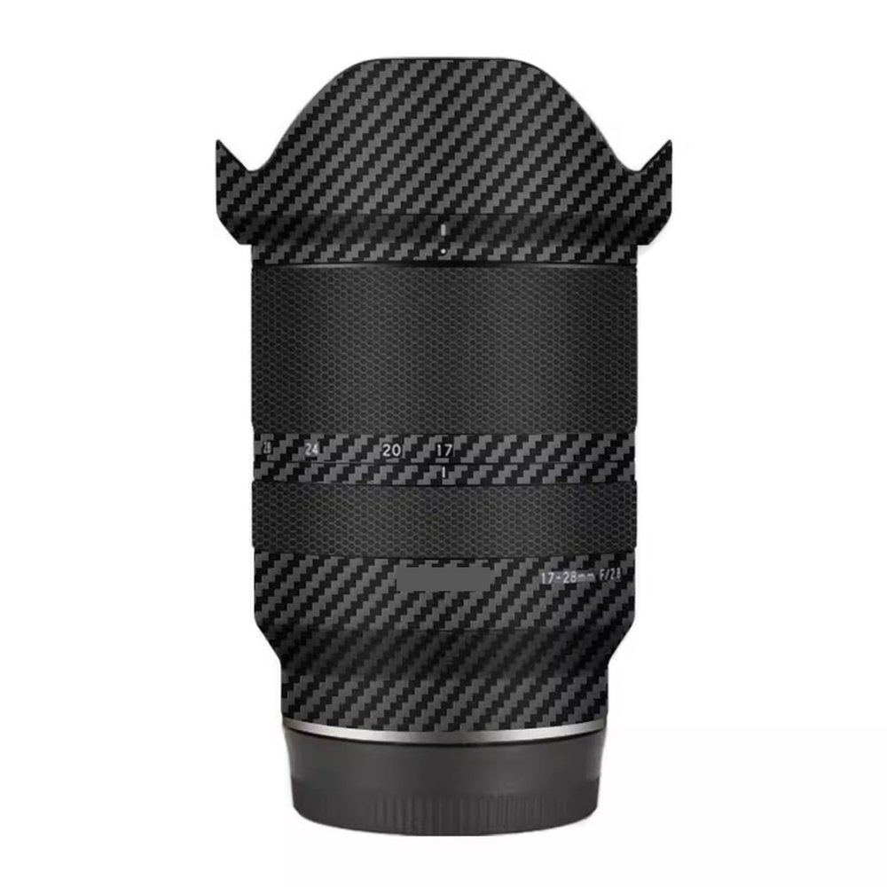 Camera Lens Sticker Coat Wraps Film for Tamron 17-28mm F2.8 Di Lil RXD fit for Sony Mount Camera Protector Vinyl Decal Skin F/2.8 17-28 2.8(Carbon Fiber Black)