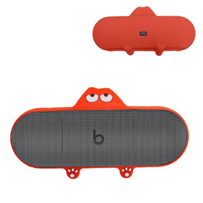 Case for Beats Pill (2024 Release),NOUKAJU Silicone Protective Cover,Drop-Proof,Scratch-Proof,Shock-Proof,Protective Case for Beats Pill Portable Bluetooth Speaker 2024 Release(Red)