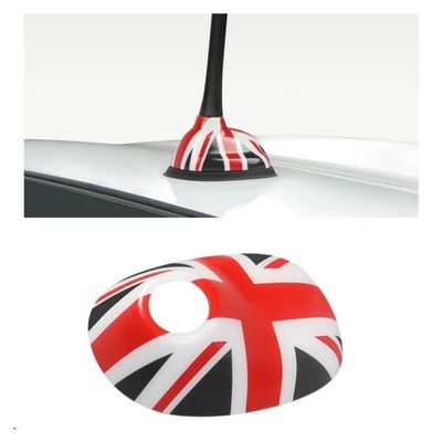1pcs Car Antenna Decorative Shell ABS Plastic For Mini Cooper R55 R56 R60 R61 Antenna Base Protective Shell Exterior Accessories(R60R61-black red)