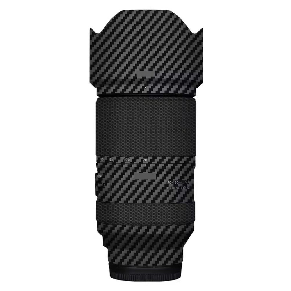 Skin Lens Camera Skin Wrap Vinly Protecticve Sticker for Tamron 70-180mm F2.8 G2 A065 Photography Accessories fit for Sony Mount Camera 70-180 2.8(Carbon Fiber Black)
