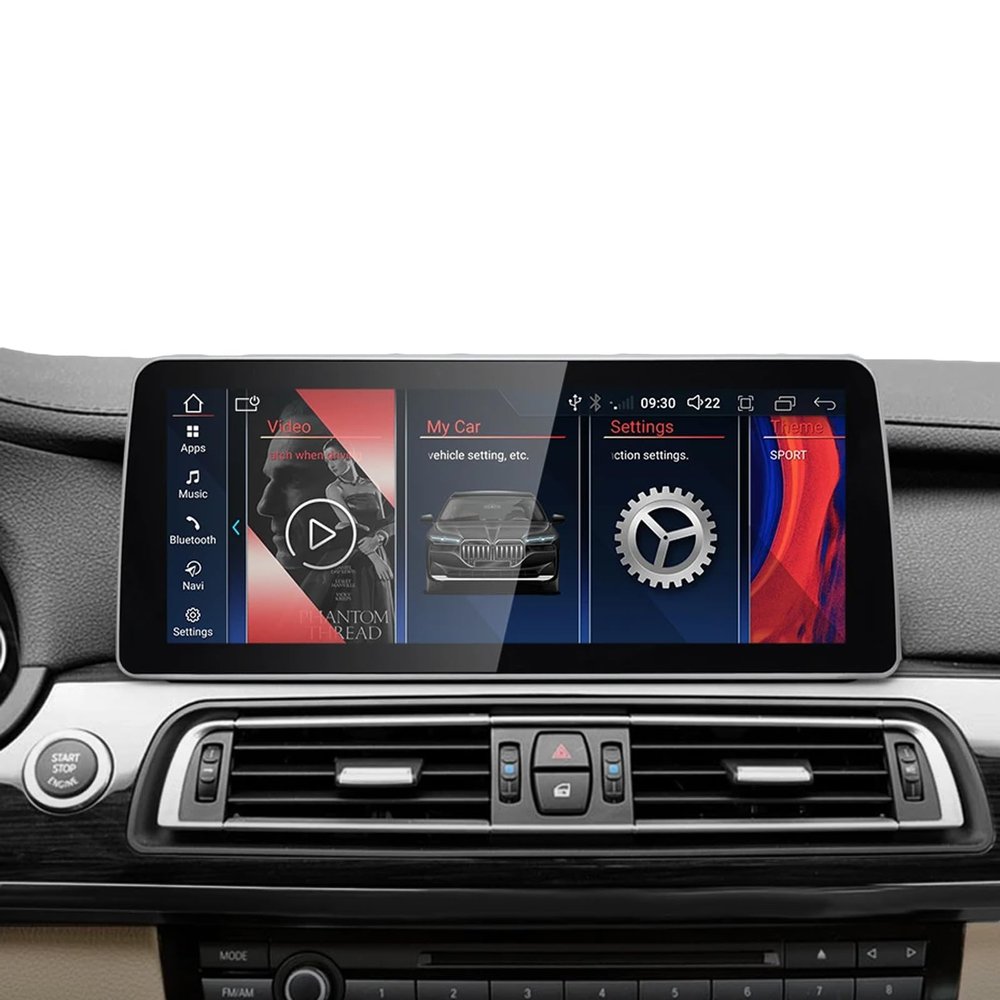 12.3 Inch Android Car Stereo Receivers for BMW 7 Series F01 F02 F03 F04 (2012-2016) NBT System, Wireless Carplay Android Auto, Car Stereo Bluetooth Navigation Media Player (8+128GB)