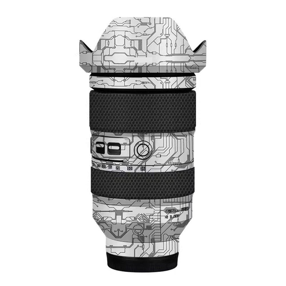 Camera Lens Protector Coat Protective Film for Tamron 35-150mm F2-2.8 A05 fit for Sony E Mount Camera Body Vinly Wrap Skin Premium Sticker Photography Decal F2/2.8 35-150 2-2.8(Circuit White)