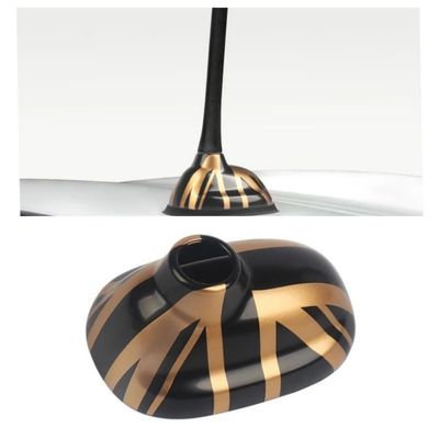 1pcs Car Antenna Decorative Shell ABS Plastic for Mini Cooper R55 R56 R60 R61 Antenna Base Protective Shell Exterior Accessories(R55R56-black Gold)