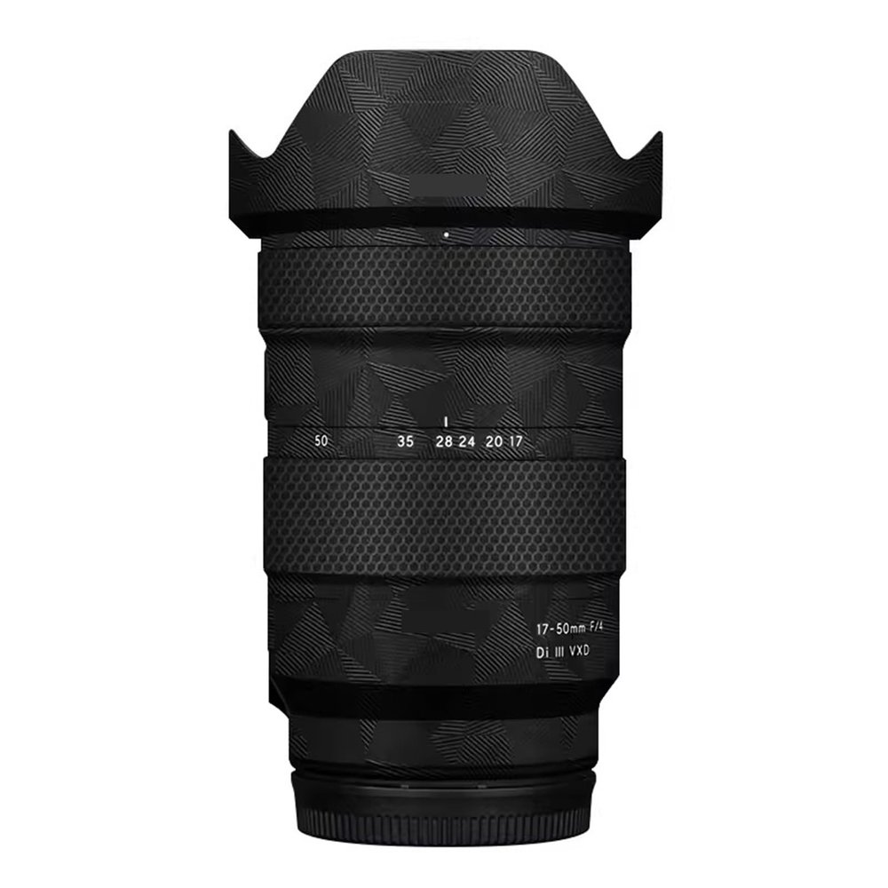 Camera Skin Wrap Lens Skins Protector for Tamron 17-50mm F4 A068 Anti-Scratch Coat Wrap Cover Sticker fit for Sony Mount Camera 17-50mm F/4 17-50 4(Triangle Black)