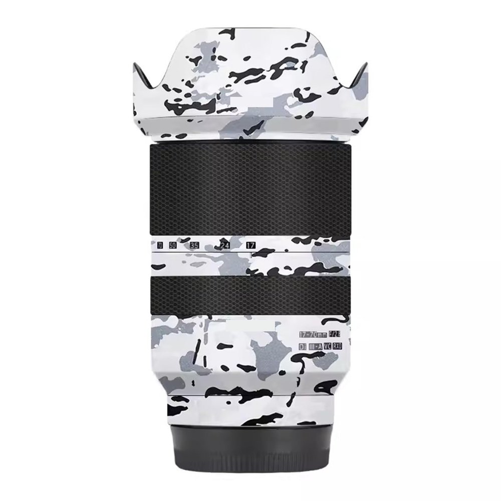 Camera Lens Skin Anti-Scratch Sticker for Tamron 17-70mm F2.8 B070 fit for Sony Mount Camera Coat Vinly Protective Film Body Protector Decals Cover F/2.8 17-70 2.8(Snow Camouflage)