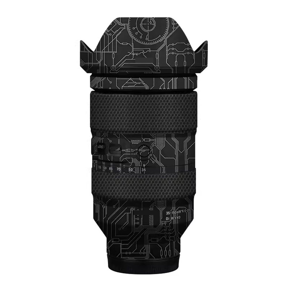 Camera Lens Protector Coat Protective Film for Tamron 35-150mm F2-2.8 A05 fit for Sony E Mount Camera Body Vinly Wrap Skin Premium Sticker Photography Decal F2/2.8 35-150 2-2.8(Circuit Titanium)