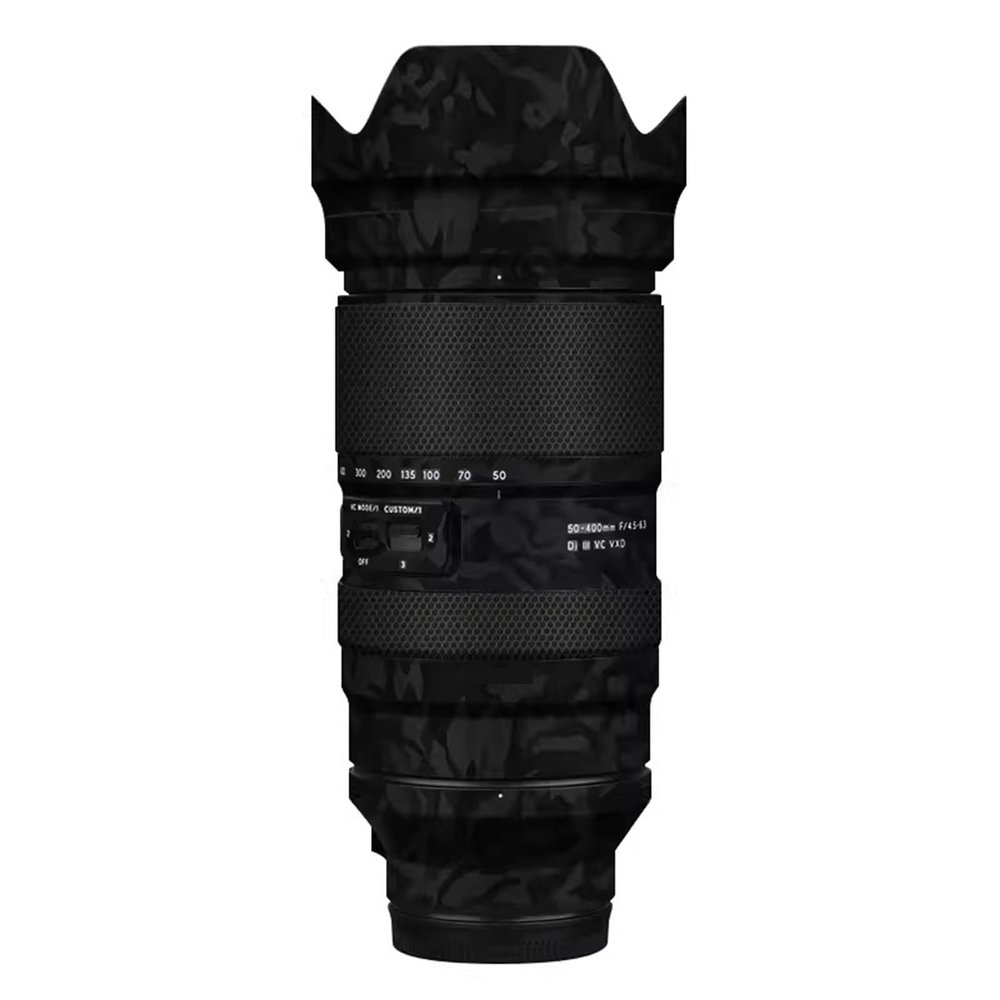for Tamron 50-400mm F4.5-6.3 Decal Skin Vinyl Wrap Film fit for Sony Mount Camera Lens Body Protective Sticker Protector Coat 50-400 4.5-6.3(Shadow Camo Black)