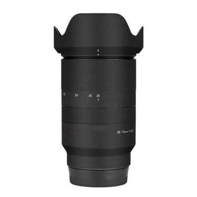 Anti-Scratch Camera Lens Sticker for Tamron 28-75mm F2.8 Di Ill RXD fit for Sony Mount Camera Coat Wrap Protective Film Body Protector Skin Cover F/2.8 28-75 2.8(Leather Black)