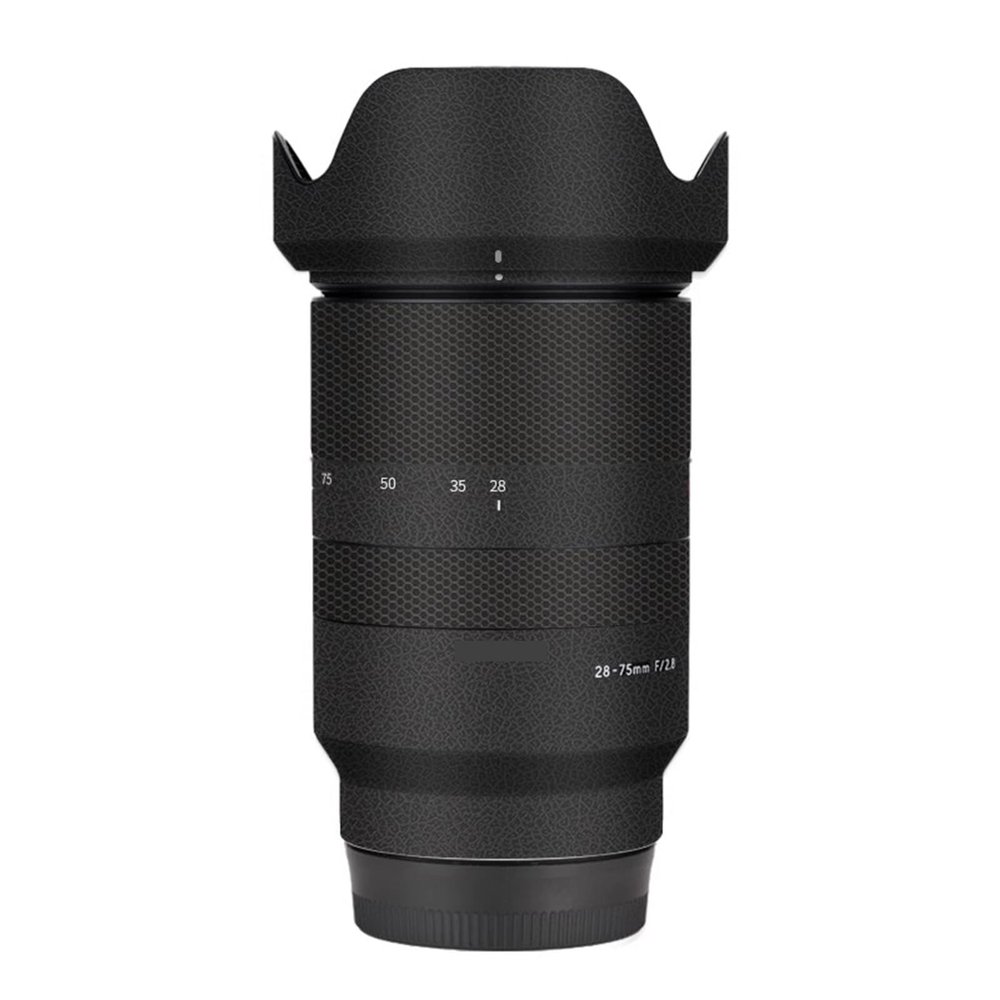 Anti-Scratch Camera Lens Sticker for Tamron 28-75mm F2.8 Di Ill RXD fit for Sony Mount Camera Coat Wrap Protective Film Body Protector Skin Cover F/2.8 28-75 2.8(Leather Black)