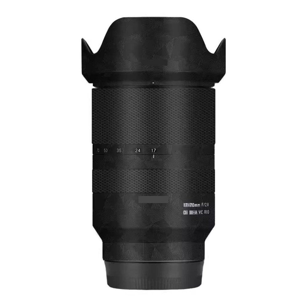 Camera Lens Skin Anti-Scratch Sticker for Tamron 17-70mm F2.8 B070 fit for Sony Mount Camera Coat Vinly Protective Film Body Protector Decals Cover F/2.8 17-70 2.8(Triangle Black)