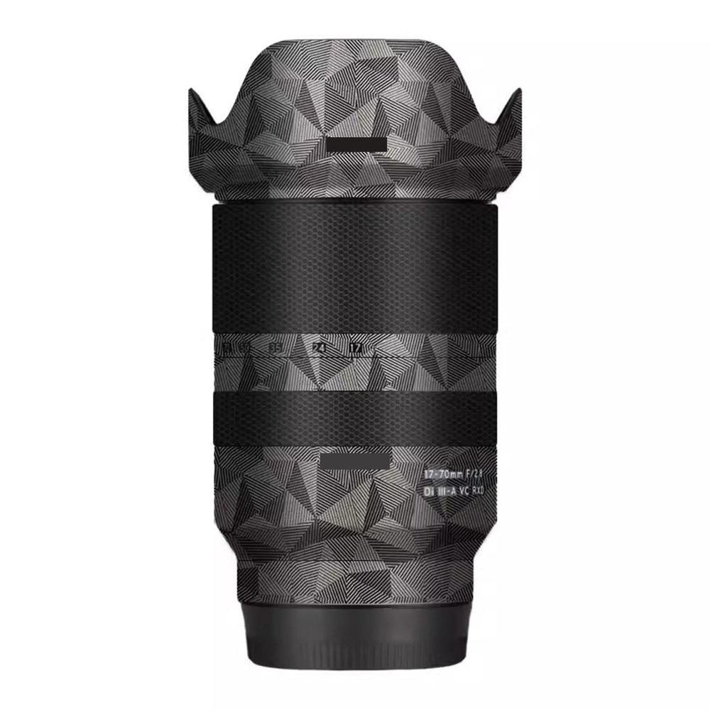 Camera Lens Skin Anti-Scratch Sticker for Tamron 17-70mm F2.8 B070 fit for Sony Mount Camera Coat Vinly Protective Film Body Protector Decals Cover F/2.8 17-70 2.8(Triangle Titanium)