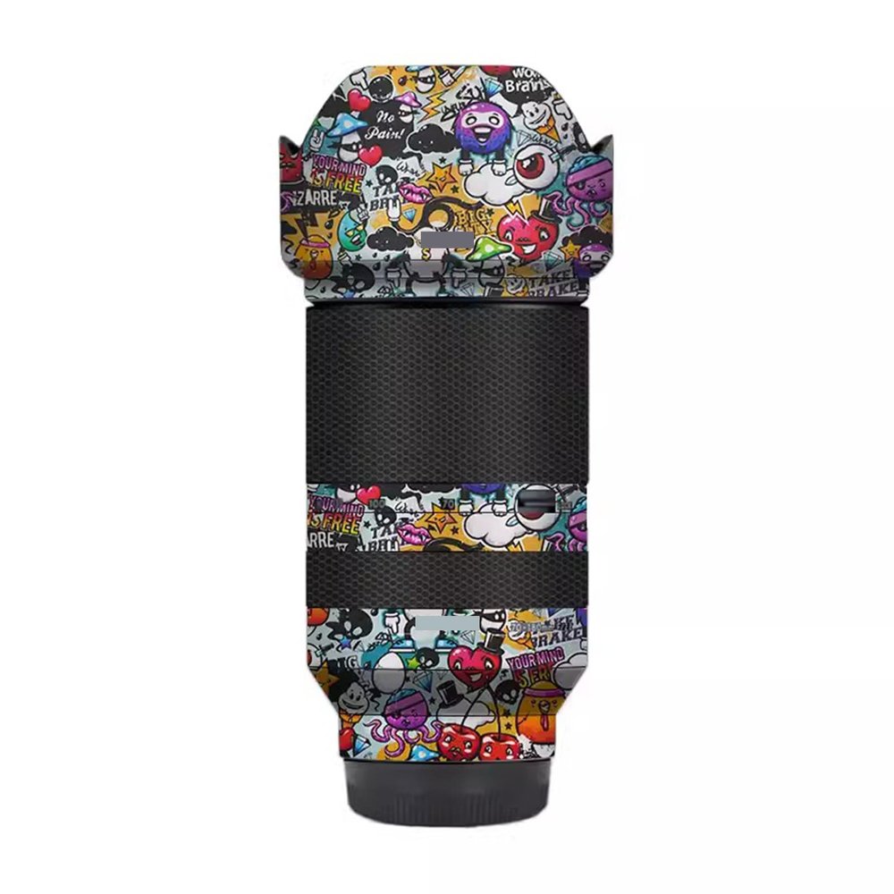 F/2.8 70-180 2.8 Camera Lens Skin Coat Wrap Protective Film Body Decal Anti-Scratch Sticker Accessories for Tamron 70-180mm F2.8 Di LLL VXD fit for Sony Mount Camera(Graffiti White)