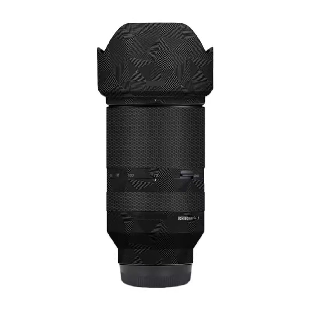 F/2.8 70-180 2.8 Camera Lens Skin Coat Wrap Protective Film Body Decal Anti-Scratch Sticker Accessories for Tamron 70-180mm F2.8 Di LLL VXD fit for Sony Mount Camera(Triangle Black)