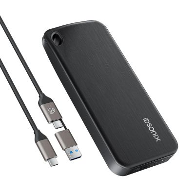 iDsonix Portable SSD 2TB External Hard Drive, USB 3.2 GEN 2 up to 1000MB/s External Solid State Drive with 2 in 1 USB C Cable Compatible with Xbox, PS5, Mac, PC, Laptop, Camera, i10PRO