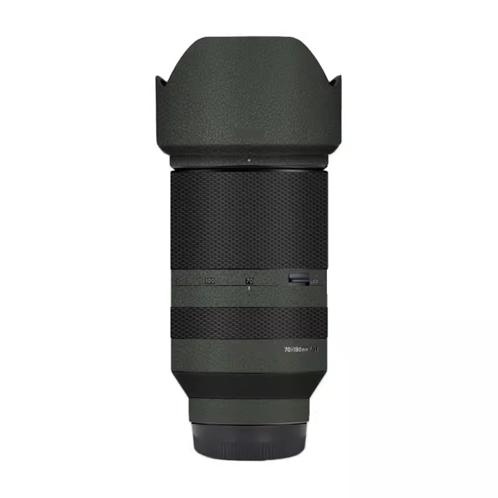F/2.8 70-180 2.8 Camera Lens Skin Coat Wrap Protective Film Body Decal Anti-Scratch Sticker Accessories for Tamron 70-180mm F2.8 Di LLL VXD fit for Sony Mount Camera(Leather Green)