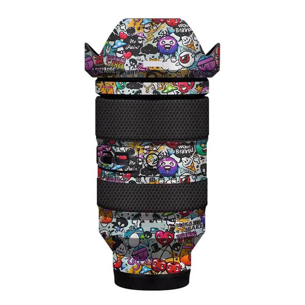 Camera Lens Protector Coat Protective Film for Tamron 35-150mm F2-2.8 A05 fit for Sony E Mount Camera Body Vinly Wrap Skin Premium Sticker Photography Decal F2/2.8 35-150 2-2.8(Graffiti White)
