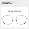 HEPTICS Square Blue Light Blocking Glasses, Lightweight Metal Frame, Black Computer Gaming Glasses, Anti Eye Strain, 135mm Width view 3