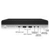 HP EliteDesk 800 G4 Mini Desktop with New 24" FHD Monitor and RGB Speakers PC Set, Core i5-8500T, 16GB RAM, 512GB SSD, Windows 11 Pro (Renewed) view 4