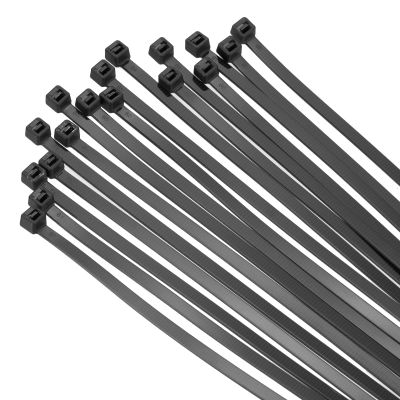 MECCANIXITY 100PCS Cable Zip Ties 10 Inch, Self-Locking Nylon Wire Ties with 50 lbs Tensile Strength for Indoor and Outdoor, Black