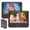 FANGOR 7.5" Car DVD Player Dual Screen, Car DVD Player Play The Same or Two Different Movies with Headrest Straps, Support All Regions, Last Memory, USB/SD Card view 1