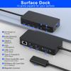 12-in-1 Surface Dock, Triple Display Support with 2 HDMI + VGA, Surface Docking Station for Surface Pro 3/4/5/6/7/8/9/10/11/X, Laptop 1/2/3/4/5/6/7, Laptop Go 1/2/3, Book 1/2/3 view 2