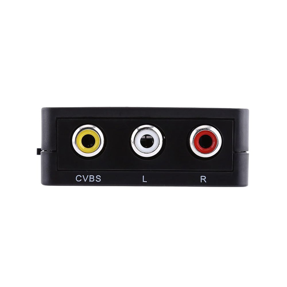 Digital HD Input to Composite Video o AV CVBS Adapter Converter 720P1080p Black Professional Accessories for Use (Black)