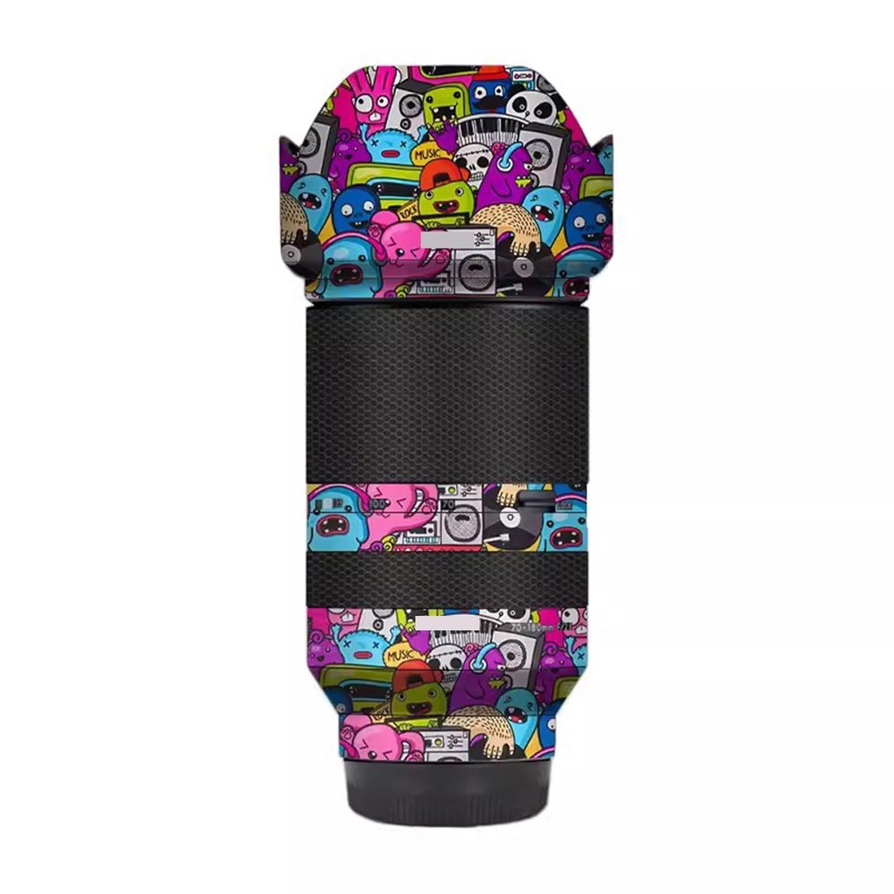 F/2.8 70-180 2.8 Camera Lens Skin Coat Wrap Protective Film Body Decal Anti-Scratch Sticker Accessories for Tamron 70-180mm F2.8 Di LLL VXD fit for Sony Mount Camera(Graffiti Pink)