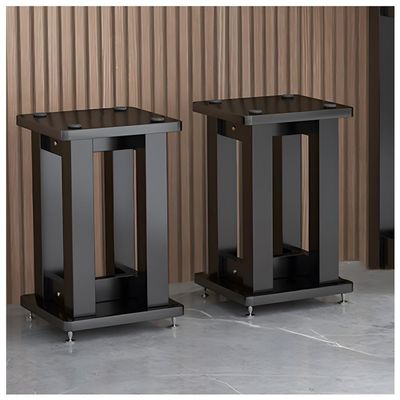 Zfmnoyev Floor Speaker Stands Pair, Heavy Duty Surround Sound Speaker Stands, Metal Steel Floor Standing, for Home Theater(Black,25x25x70 cm)