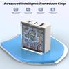 100W USB C Charger for iPhone 16,2 Pack Mac Book Fast Charging Block 3 Port(2 USB C+1 USB A)Charger Adapter with 6FT 140W USBC to USBC Braided Cable Fast Charging for iPhone 16/16 Pro/15/iPad/Mac Book view 4