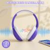 ATTACK SHARK G300 Wireless Over-Ear Headphones with Active Noise Cancelling,Bluetooth 5.3,40H Playtime,Deep Bass HD Stereo Sound,Built-in Mic,Comfortable Design for Travel/Home Office/Gaming(Purple) view 3