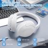 ATTACK SHARK G300 Wireless Over-Ear Headphones with Active Noise Cancelling,Bluetooth 5.3,40H Playtime,Deep Bass HD Stereo Sound,Built-in Mic,Comfortable Design for Travel/Home Office/Gaming (White) view 2