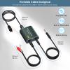 Digital to Analog Audio Converter,192kHz DAC Converter Digital Optical to Dual Analog 3.5mm AUX Audio Adapter with Optical Cable 3.5 Audio Cable and 3.5 to RCA Cable view 4