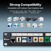 Enmane 12 Port Blank Keystone Patch Panel Wall Mount 10inch with 89D Bracket Ethernet Patch Panel view 2