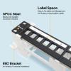 Enmane 12 Port Blank Keystone Patch Panel Wall Mount 10inch with 89D Bracket Ethernet Patch Panel view 3