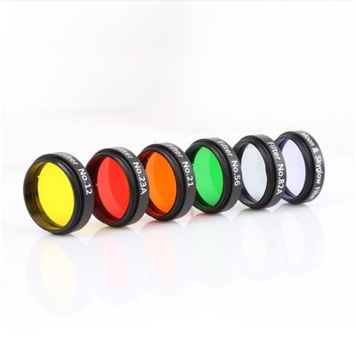 1.25 Inch Telescope Moon Filter Set, 6 Color Filters, Lunar Planetary Observation (Green)