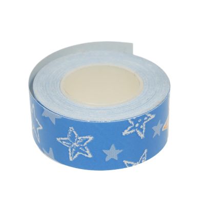 Irfora Label Tape 1 Roll Thermal Label Skicker Compatible with King Jim TEPRA LR5C Labeler Cute Thermal Paper Print Tape 15mm*4m - Blue Sky Pattern