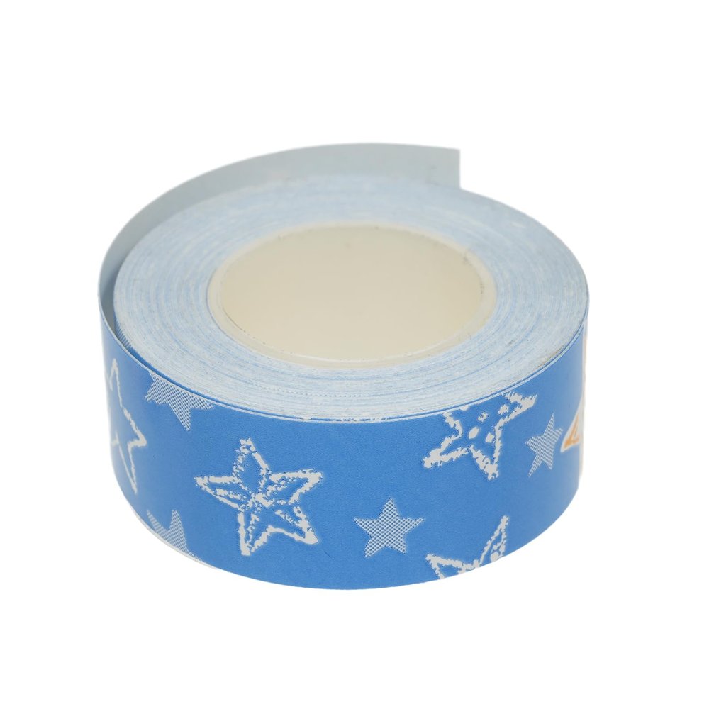 Irfora Label Tape 1 Roll Thermal Label Skicker Compatible with King Jim TEPRA LR5C Labeler Cute Thermal Paper Print Tape 15mm*4m - Blue Sky Pattern