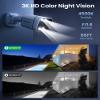 FOSCAM 3K 5MP Home Security Camera System, 8 Channel NVR with 4pcs Wired PoE IP Cameras Outdoor, 20X Digital Zoom and Smart Human/Vehicle Detection, Color Night Vision, 2-Way Audio, Come with 2TB HDD view 3