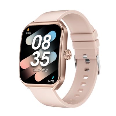 AOLON Smart Watches for Men Women, 1.83" HD Display with 3D Curved Glass, Metal Fitness Smart Watch with Heart Rate, SPO, Sleep & Stress Monitoring Fitness Tracker with Android & iOSRose Gold